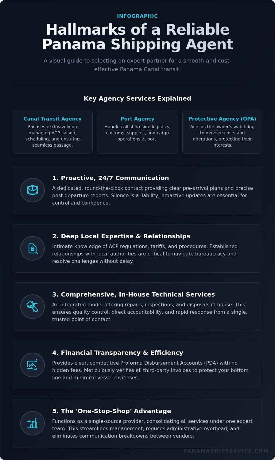 How to Choose a Reliable Shipping Agent in Panama - Infographic